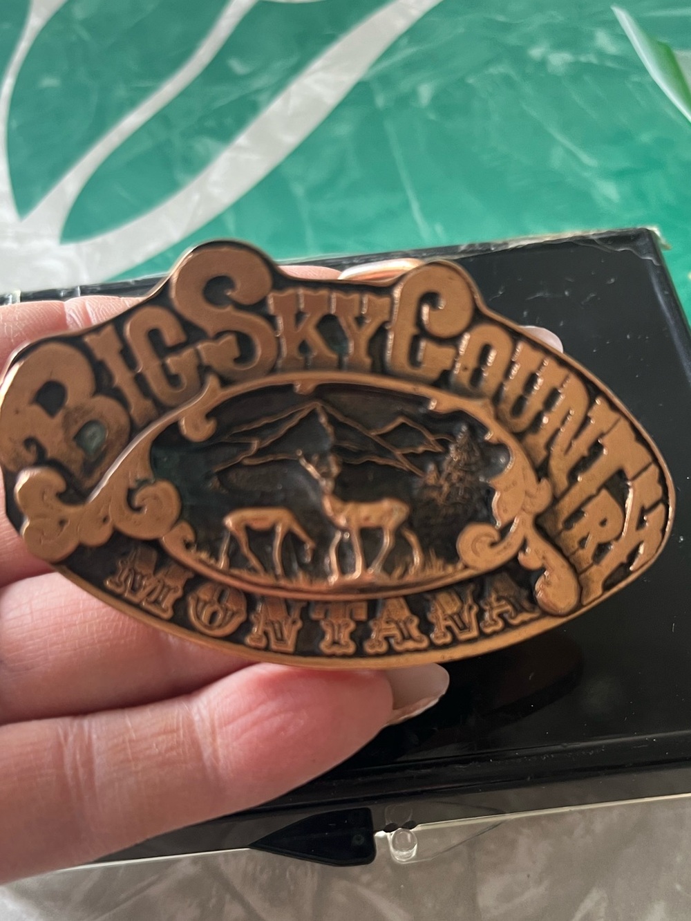 1975 Big Sky Country Montana Belt Buckle